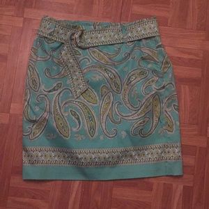 Turquoise skirt